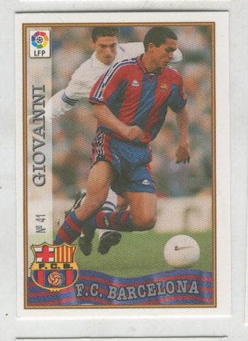 Cromo Liga 97/98: F.C.Barcelona numero 41: Giovanni
