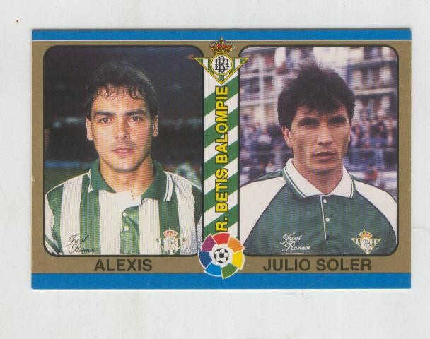 Cromo Liga 95: Betis: Alexis y Julio Soler