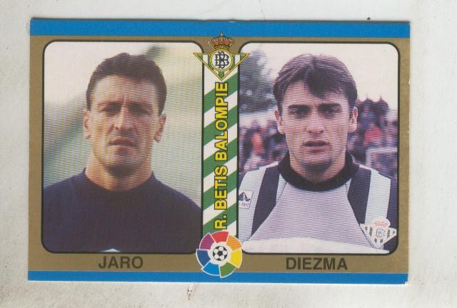 Cromo Liga 95: Betis: Jaro y Diezma