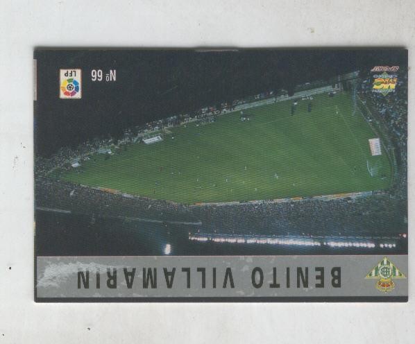 Cromo Liga 97/98: Betis numero 66: Benito Villamarin