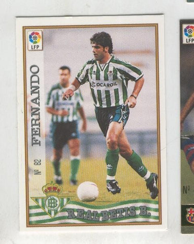 Cromo Liga 97/98: Betis numero 82: Fernando