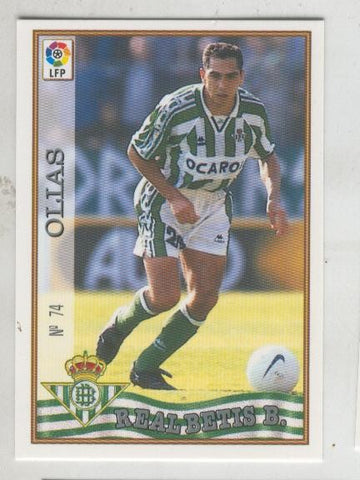 Cromo Liga 97/98: Betis numero 74: Olias