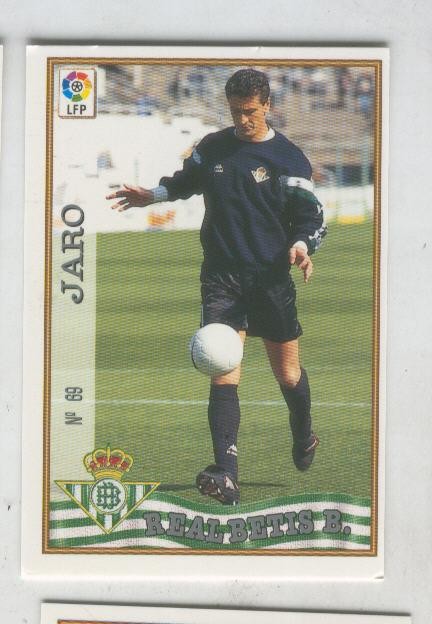 Cromo Liga 97/98: Betis numero 69: Jaro
