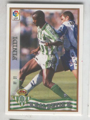 Cromo Liga 97/98: Betis numero 81: Finidi