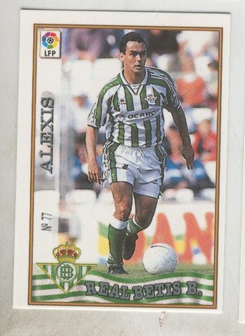 Cromo Liga 97/98: Betis numero 77: Alexis