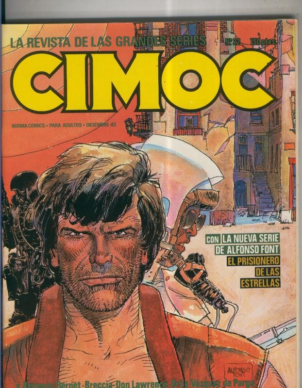 Cimoc revista numero 022: Alfonso Font, Breccia, Don Lawrence, Bermejo