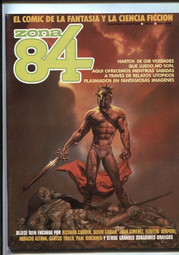 Zona 84 numero 23: Morbus Gravis de Serpieri, Reportaje J.R.R,.Tolkien