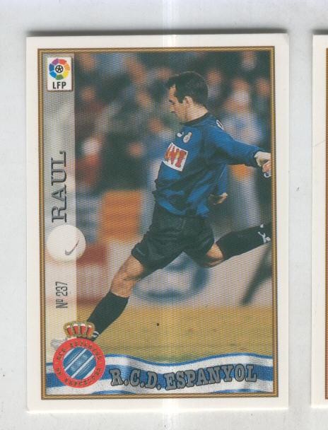 Cromo Liga 97/98: R.C.D.Espanyol numero 237: Raul