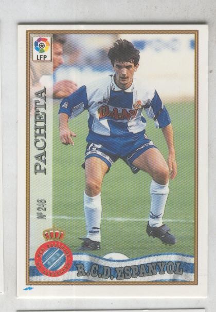 Cromo Liga 97/98: R.C.D.Espanyol numero 246: Pacheta