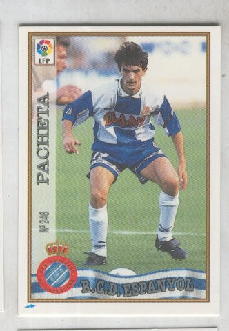 Cromo Liga 97/98: R.C.D.Espanyol numero 246: Pacheta
