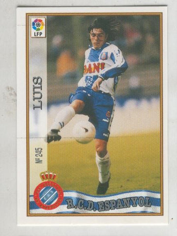 Cromo Liga 97/98: R.C.D.Espanyol numero 245: Luis