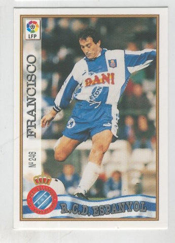 Cromo Liga 97/98: R.C.D.Espanyol numero 246: Francisco