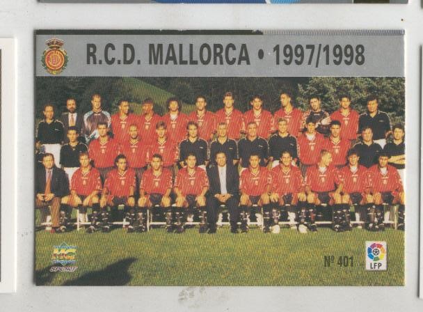 Cromo Liga 97/98: R.C.D.Mallorca numero 401: Plantilla