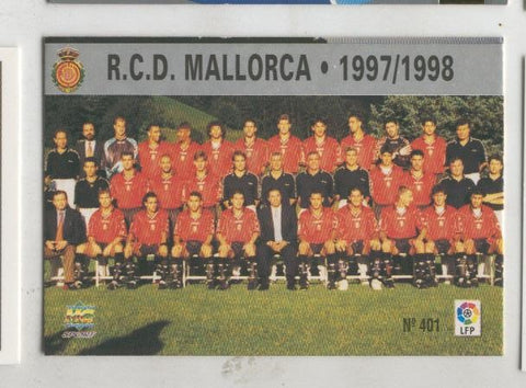 Cromo Liga 97/98: R.C.D.Mallorca numero 401: Plantilla