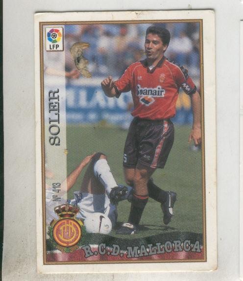 Cromo Liga 97/98: R.C.D.Mallorca numero 413: Soler