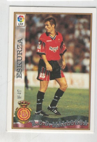 Cromo Liga 97/98: R.C.D.Mallorca numero 417: Eskurza