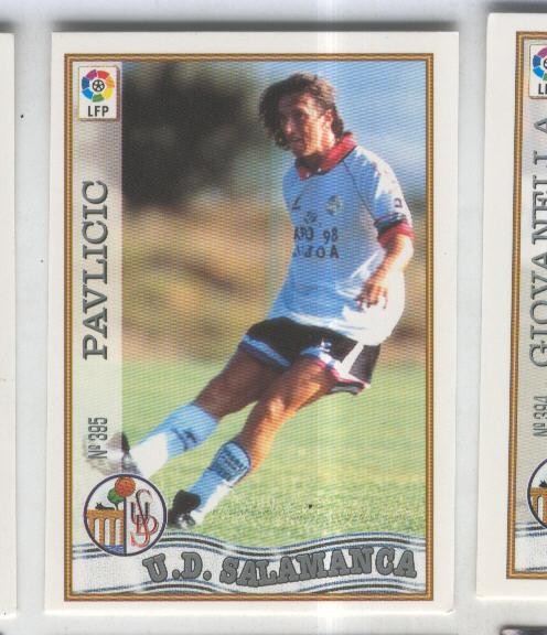 Cromo Liga 97/98: U.D.Salamanca numero 395: Pavlicic