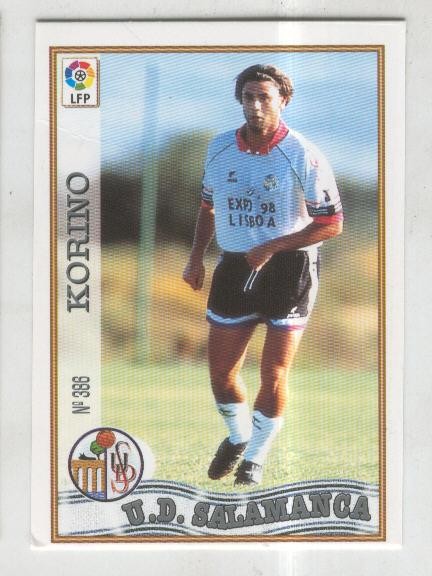 Cromo Liga 97/98: U.D.Salamanca numero 386L: Korino