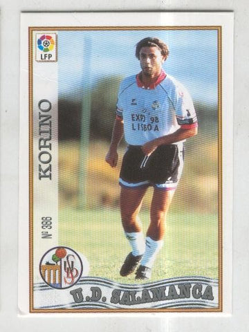 Cromo Liga 97/98: U.D.Salamanca numero 386L: Korino