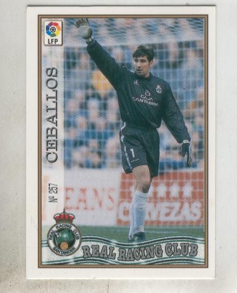 Cromo Liga 97/98: Real Racing Club numero 257: Ceballos