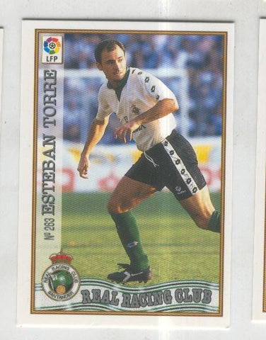 Cromo Liga 97/98: Real Racing Club numero 263: Esteban Torre