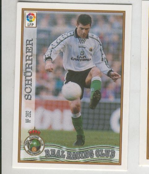 Cromo Liga 97/98: Real Racing Club numero 262: Schurrer