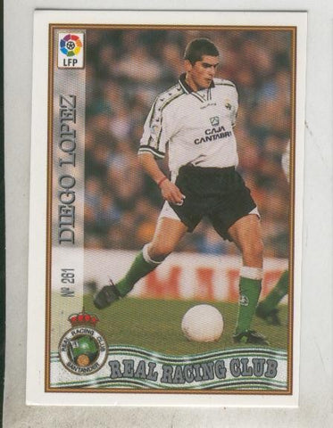 Cromo Liga 97/98: Real Racing Club numero 261: Diego Lopez