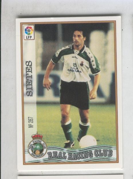 Cromo Liga 97/98: Real Racing Club numero 267: Sietes