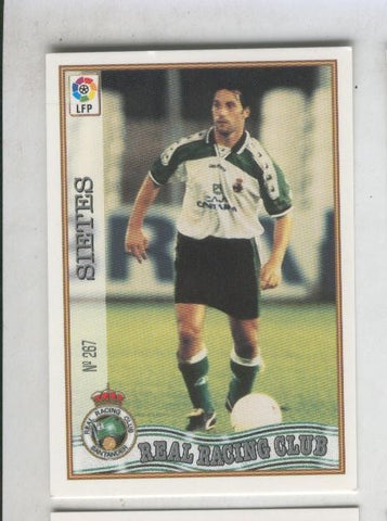 Cromo Liga 97/98: Real Racing Club numero 267: Sietes