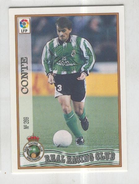 Cromo Liga 97/98: Real Racing Club numero 269: Conte