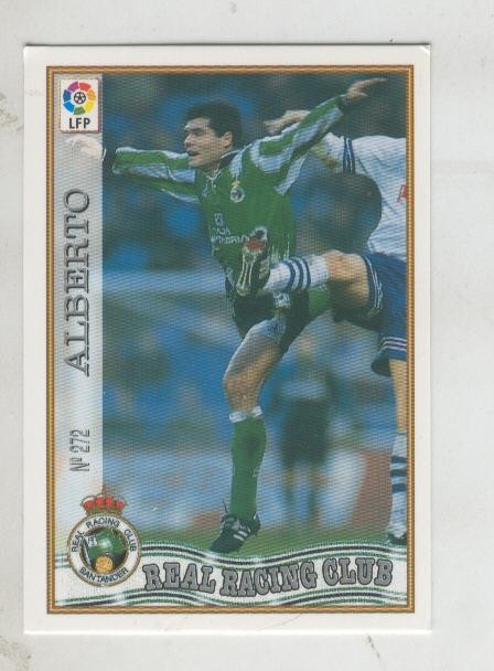 Cromo Liga 97/98: Real Racing Club numero 272: Alberto