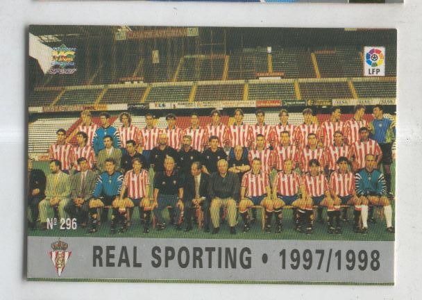 Cromo Liga 97/98: R. Sporting numero 296: Plantilla