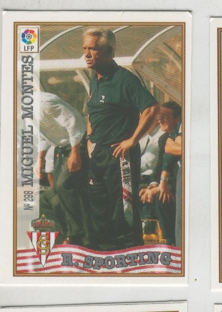 Cromo Liga 97/98: R. Sporting numero 298: Miguel Montes (entrenador)