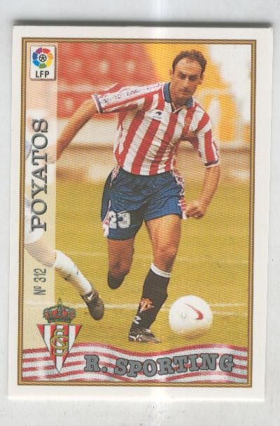 Cromo Liga 97/98: R. Sporting numero 312: Poyatos