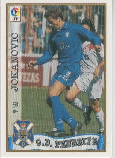 Cromo Liga 97/98: C.D.Tenerife numero 183: Jokanovic