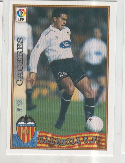 Cromo Liga 97/98: C.F.Valencia numero 198: Caceres