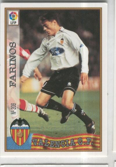 Cromo Liga 97/98: C.F.Valencia numero 206: Farinos