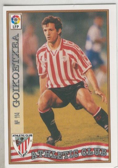 Cromo Liga 97/98: Athletic Club Bilbao numero 114: Goikoetxea