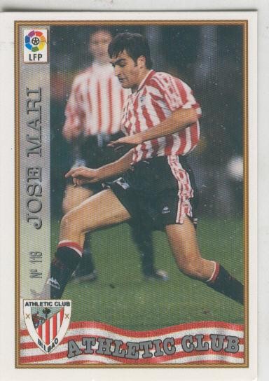 Cromo Liga 97/98: Athletic Club Bilbao numero 116: Jose Mari