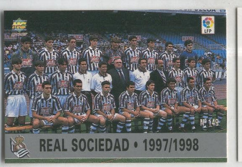 Cromo Liga 97/98: Real Sociedad numero 149: Plantilla