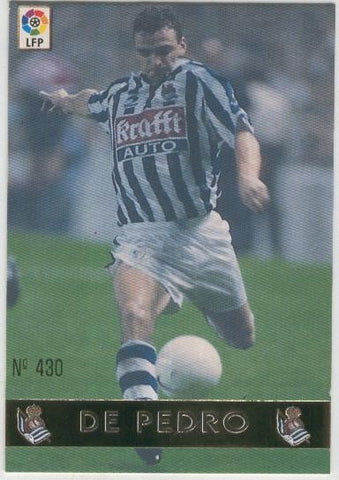 Cromo Liga 97/98: Real Sociedad numero 430: De Pedro