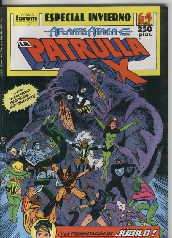 La Patrulla X invierno 1989