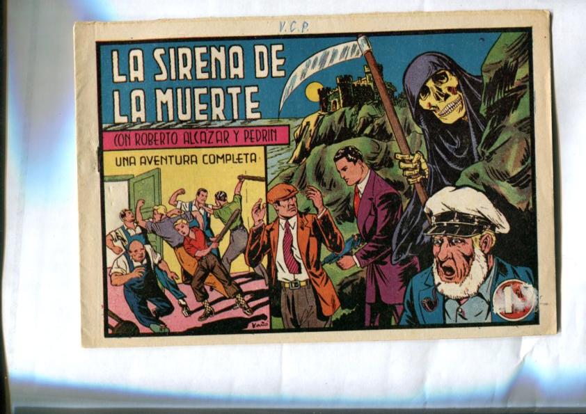 Roberto Alcazar numero 0215: La sirena de la muerte (numerado 1 en trasera)