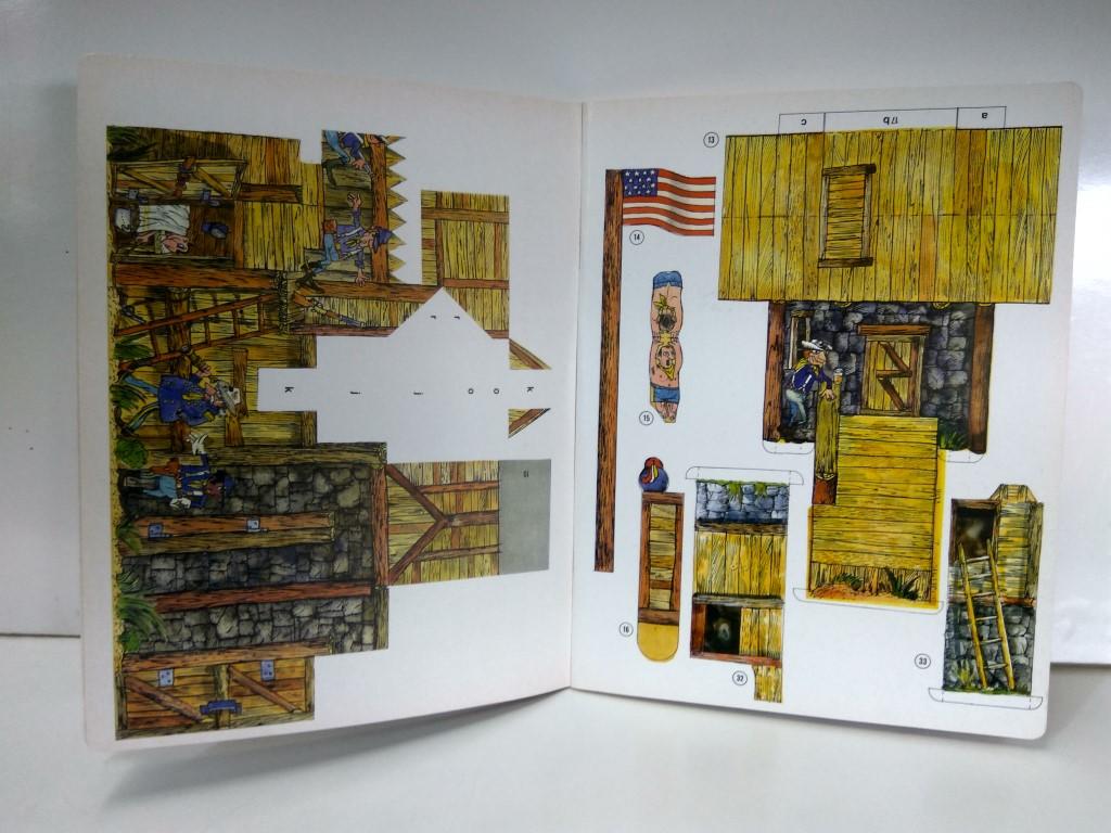 Maquetas Recortables : Construye esta fuerte del oeste