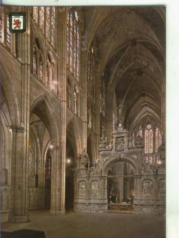 Postal 001344: Leon, interior catedral