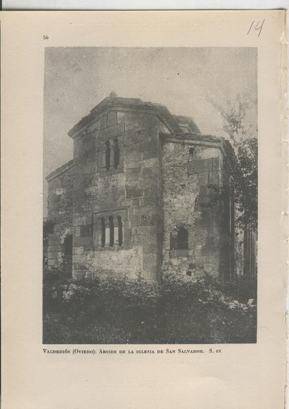 Arte Hispanico lamina numerada 014: Abside la Iglesia de San Salvador de Valdedios, Oviedo