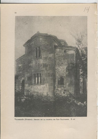 Arte Hispanico lamina numerada 014: Abside la Iglesia de San Salvador de Valdedios, Oviedo