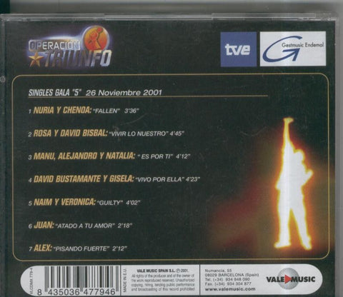CD: Operacion Triunfo Gala numero 05 del 26.11.2001