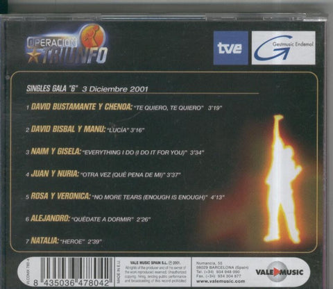 CD: Operacion Triunfo Gala numero 06 del 03.12.2001