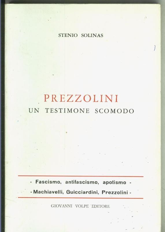 Prezzolini un testimone scomodo